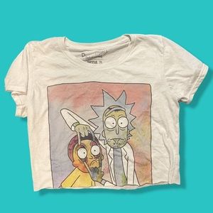 Crop top Rick and morty shirt